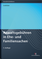 Abbildung: Anwaltsgebühren in Ehe- und Familiensachen