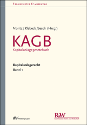 Abbildung: Frankfurter Kommentar zum Kapitalanlagerecht, Band 1