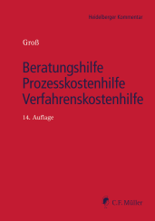 Abbildung: Beratungshilfe - Prozesskostenhilfe - Verfahrenskostenhilfe, Heidelberger Kommentar