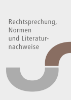 Abbildung: Rechtsprechung, Normen und Literaturnachweise Wettbewerbs- und Immaterialgüterrecht