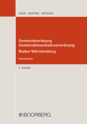 Abbildung: Gemeindeordnung, Gemeindehaushaltsverordnung Baden-Württemberg