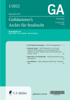 Abbildung: Goltdammer's Archiv für Strafrecht (GA)